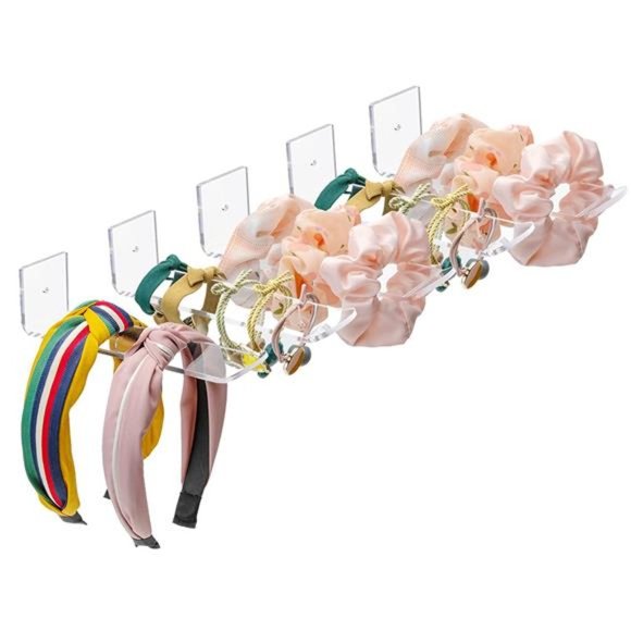 Acrylic Headband Holder Wall 5 Pack Clear Hanging  Organizer Storage Girls Women main image 7